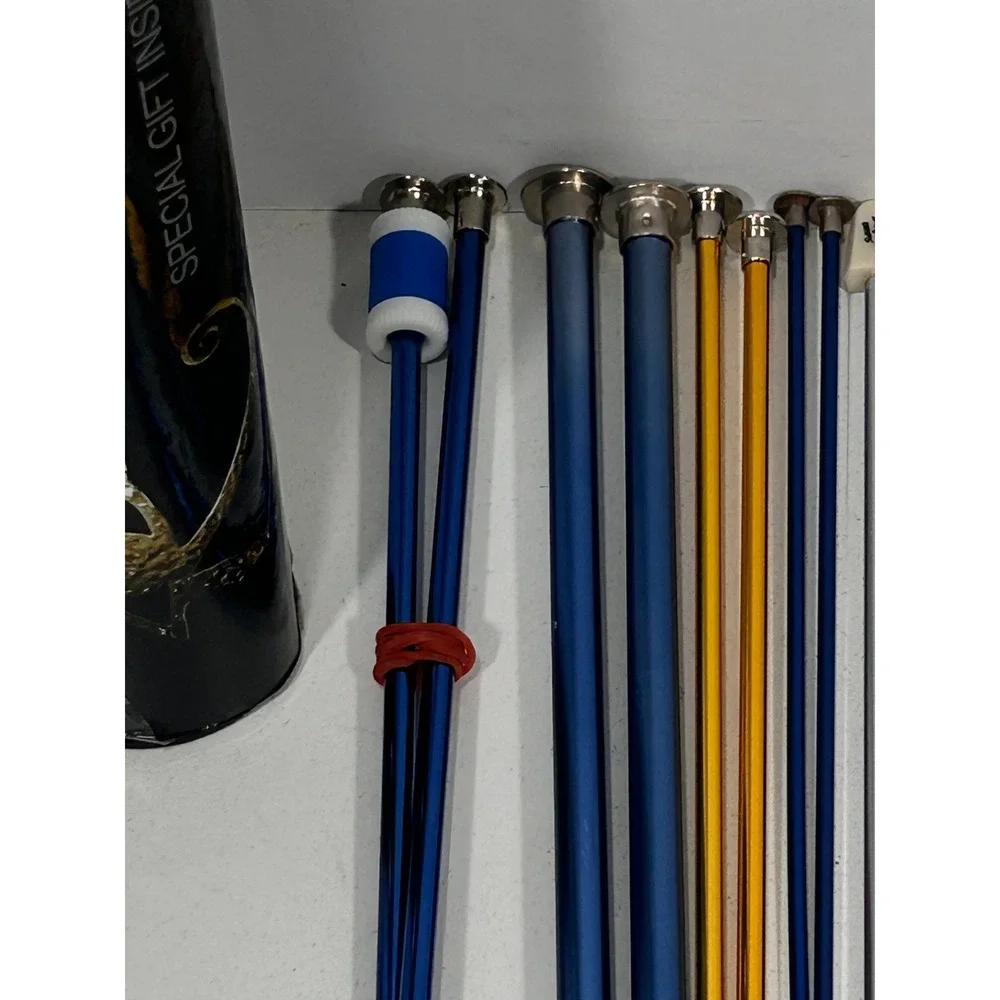 Vintage Mixed Knitting Needle Lot Boye Susan Bates Aluminum Bamboo 11 Pairs+